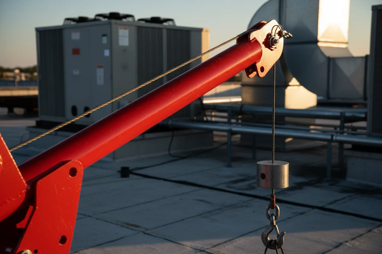 davit-crane-rooftop-detail
